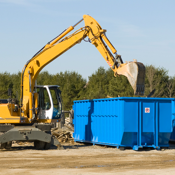 are there any restrictions on where a residential dumpster can be placed in Samaria Michigan